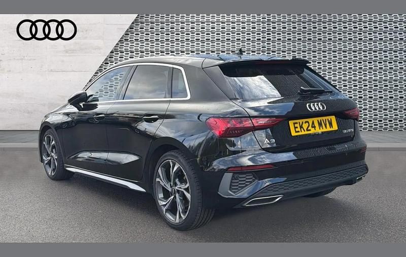 Used Audi A3 S-Line 110 HP (80 kW) 2024 Black Hatchback