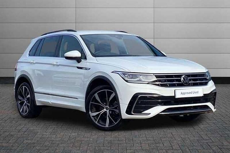 White Used 2023 VW Tiguan R-line SUV | £28,095 (Fair price) - Image 1/4