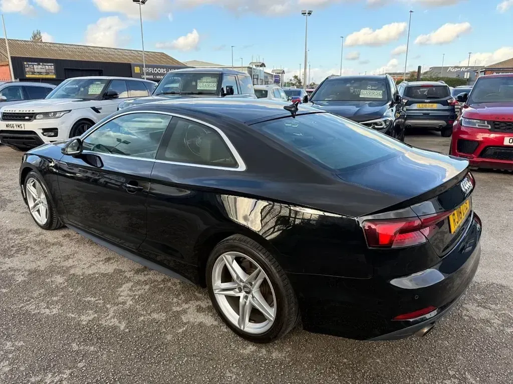 Second-hand Audi A5 S-Line 150 CP (110 kW) 2018 Negru Coupe