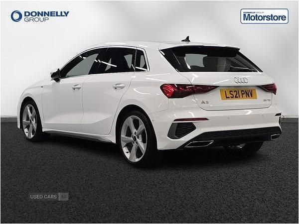 Used Audi A3 S-Line 150 HP (110 kW) 2021 White Hatchback