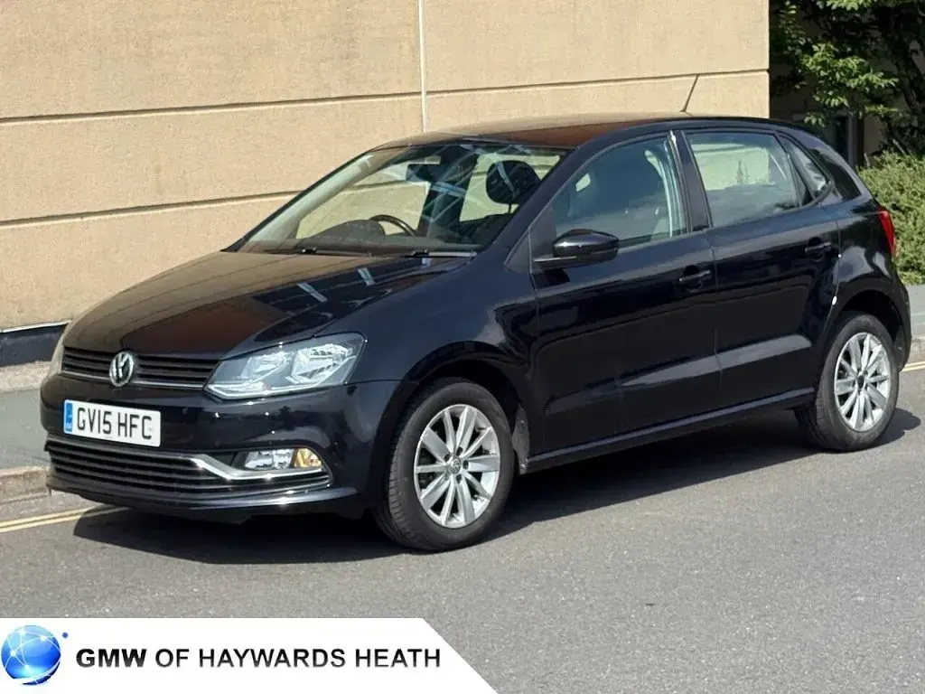 Used VW Polo SE 90 HP (66 kW) 2015 Black Hatchback
