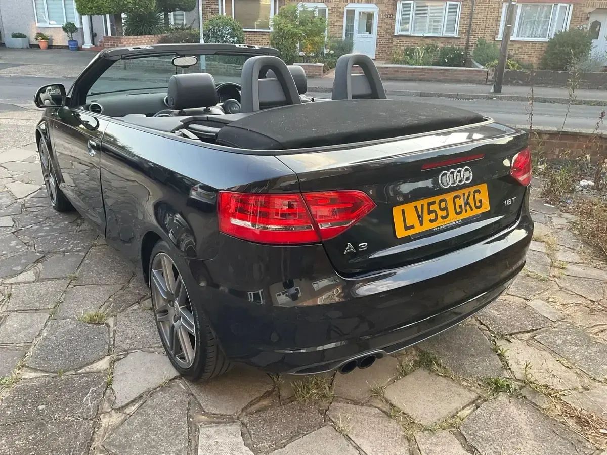 Used Audi A3 Cabriolet Black Edition 160 HP (117 kW) 2009 Black Cabriolet