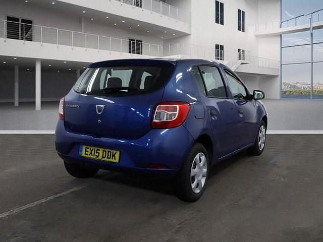 Used Dacia Sandero Ambiance 75 HP (55 kW) 2015 Blue Hatchback