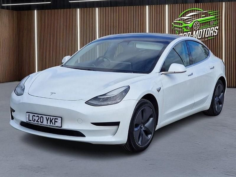 Used Tesla Model 3 Standard Range Plus 177 kW (241 HP) 2020 White Sedan