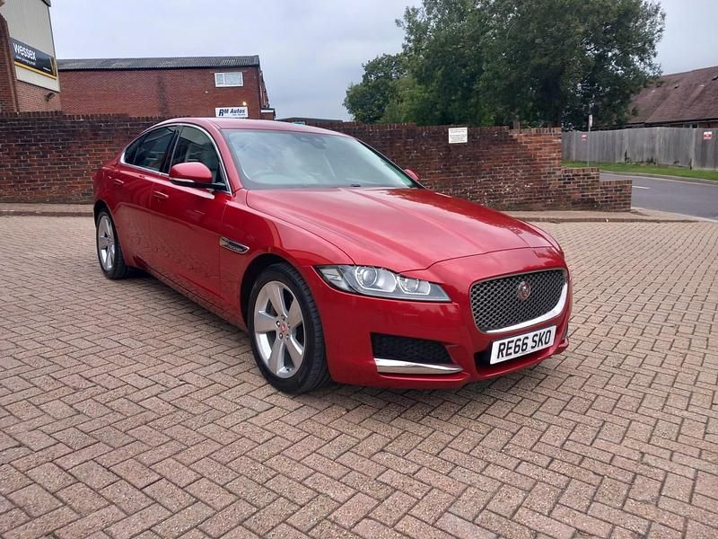 Red Used 2015 Jaguar XF Portfolio Sedan | £9,995 (Fair price) - Image 1/4