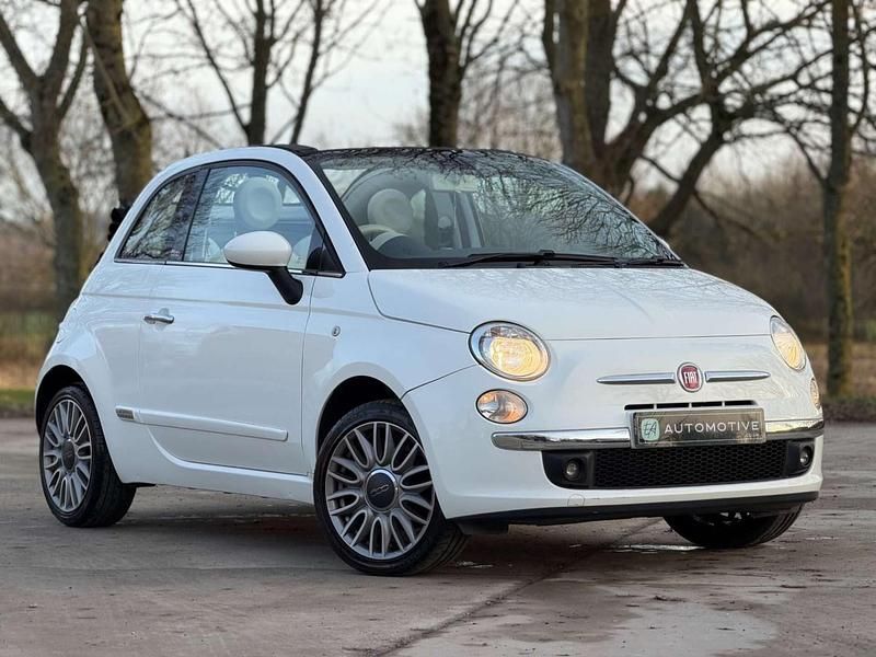 White Used 2015 Fiat 500C Lounge Cabriolet | £5,995 (Fair price) - Image 1/4