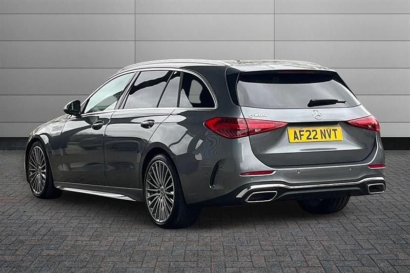 Used Mercedes C200 AMG Line Premium 204 HP (150 kW) 2022 Selenite grey Estate