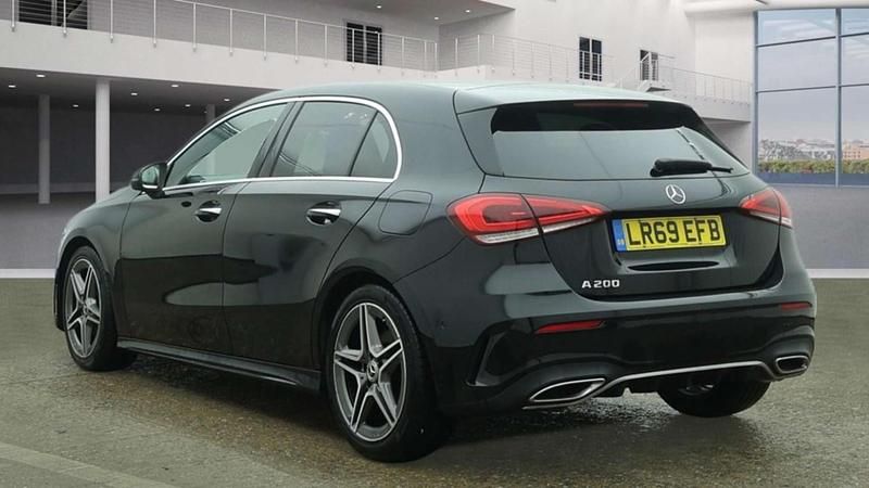 Used Mercedes A200 AMG Line Premium 163 HP (119 kW) 2019 Black Hatchback