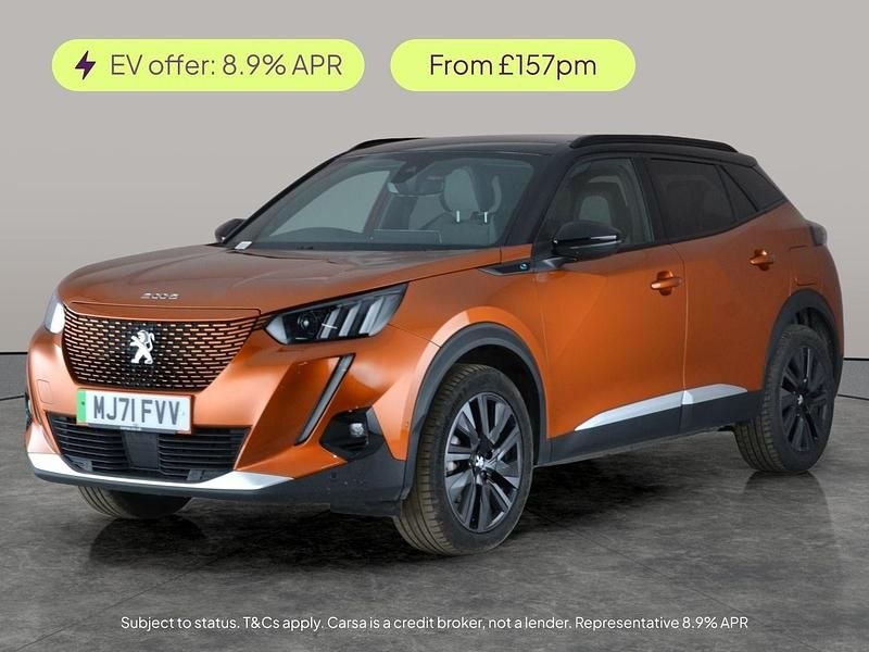 Orange Used 2021 Peugeot e-2008 Premium SUV | £11,238 (Fair price) - Image 1/2