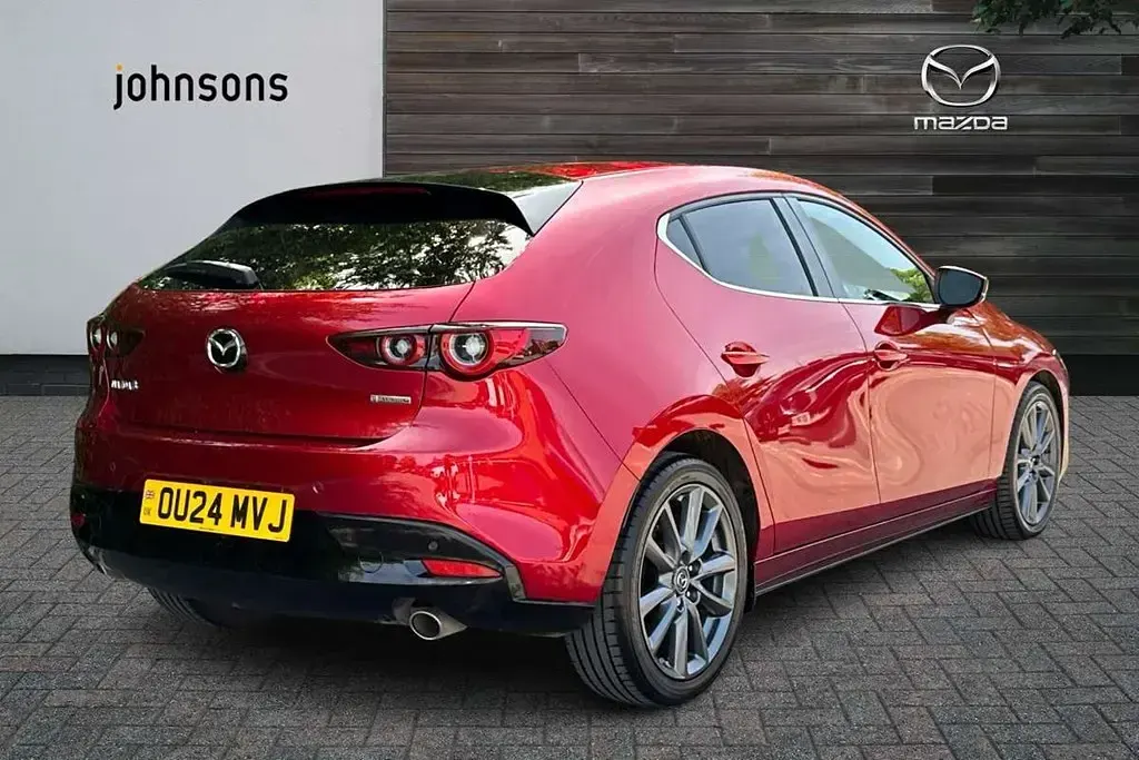 Used Mazda 3 Exclusive-Line 120 HP (88 kW) 2024 Red Hatchback