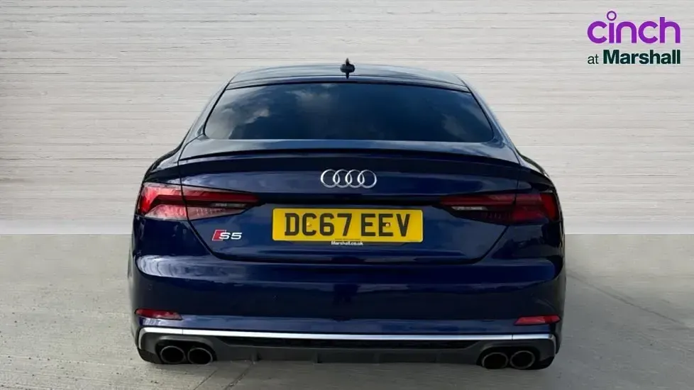 Used Audi A5 Sportback Design 354 HP (260 kW) 2018 Blue Hatchback