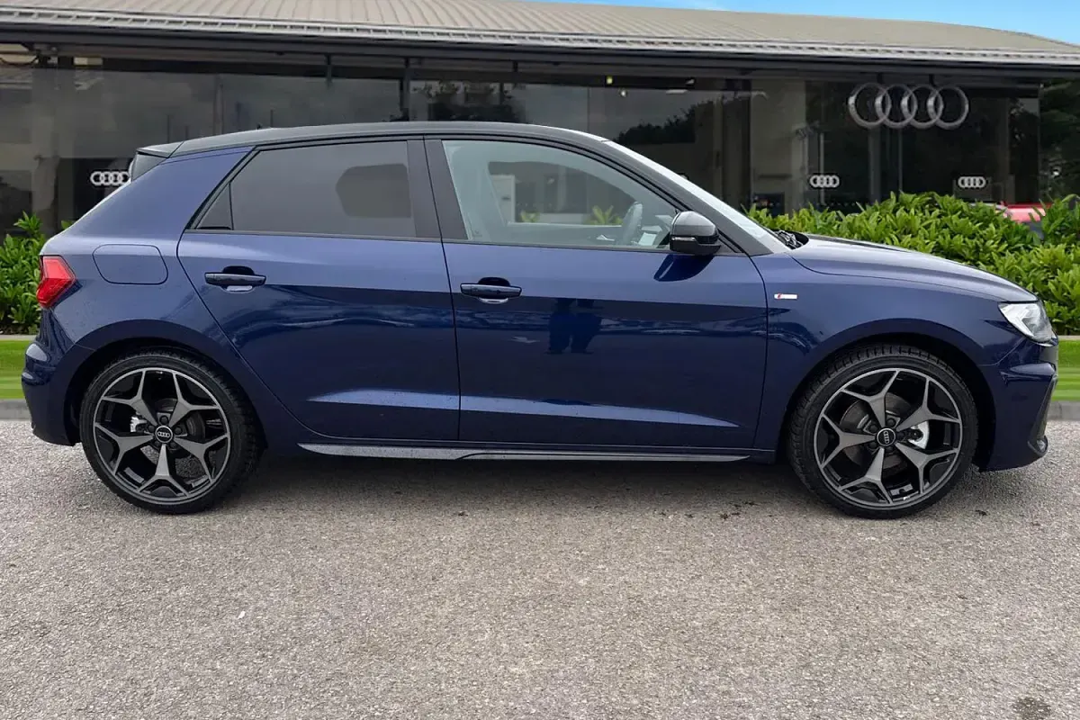 New Audi A1 Sportback Black Edition 2026 Blue Hatchback