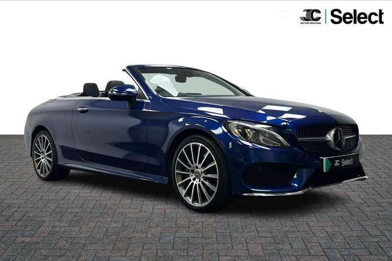 Blue Used 2018 Mercedes C220 AMG Line Premium Plus Cabriolet | £18,800 (Fair price) - Image 1/4