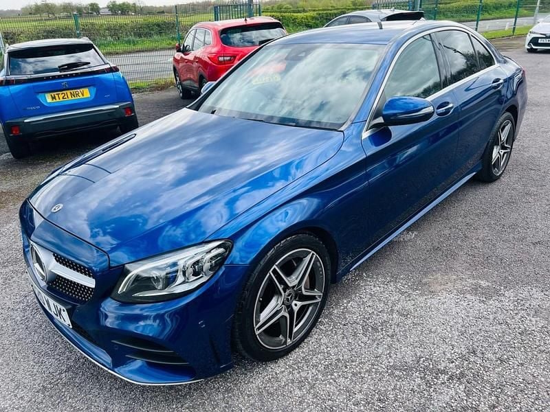 Used Mercedes C300 AMG line 2020 Blue Sedan