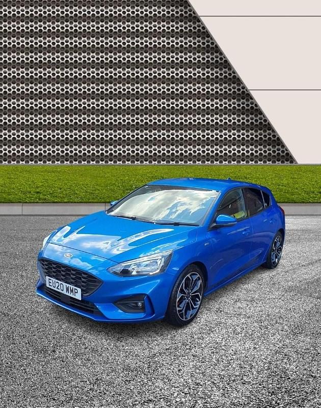 Second-hand Ford Focus ST-Line X 125 CP (91 kW) 2020 Albastru Hatchback