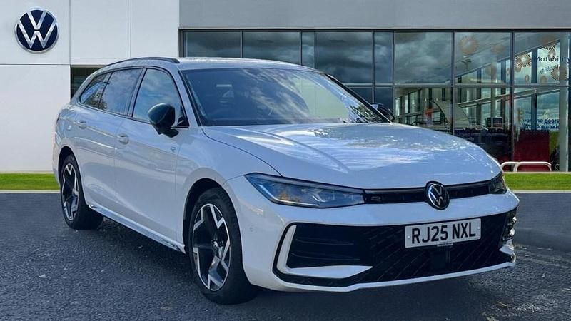 White Used 2025 VW Passat R-line Estate | £31,653 - Image 1/4