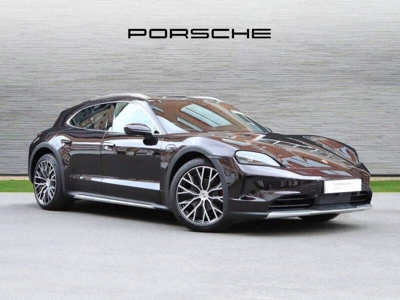 Paint to sample: superior red metallic New 2025 Porsche Taycan 4S Cross Turismo Sedan | £92,900 (Super price) - Image 1/4