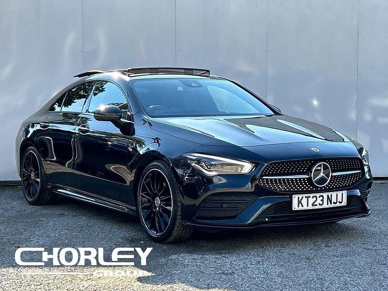 Black Used 2023 Mercedes CLA200 AMG line Coupe | £27,528 (Fair price) - Image 1/4