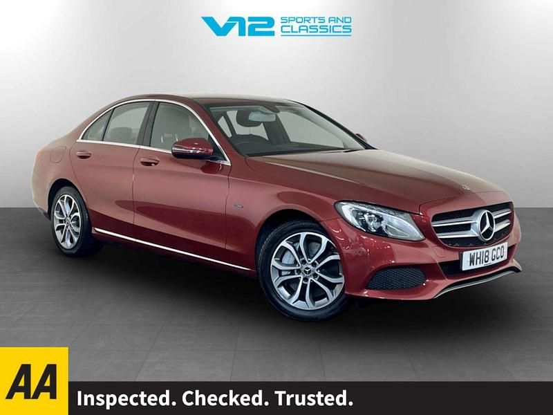 Red Used 2017 Mercedes C350e Sedan | £12,495 (Fair price) - Image 1/3