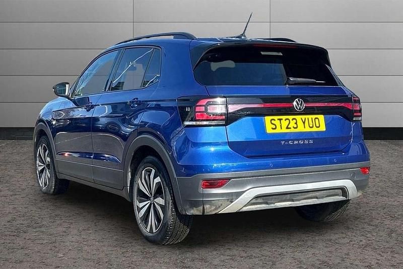 Used VW T-Cross Black Edition 110 HP (80 kW) 2023 Blue SUV
