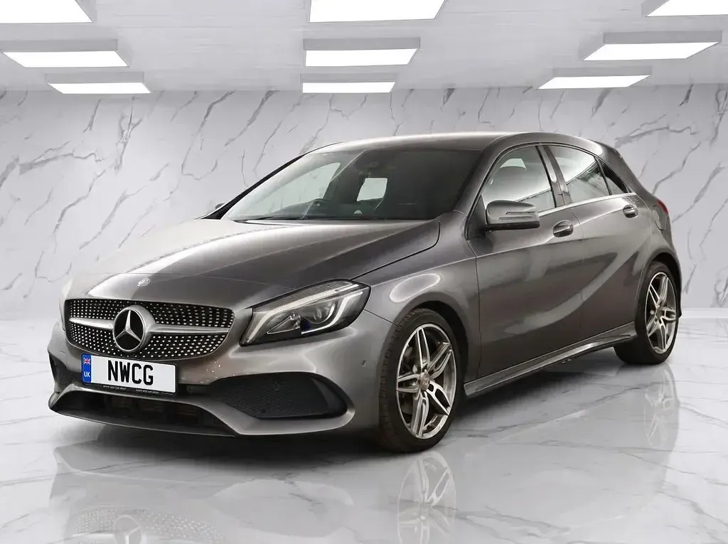 Used Mercedes A180 AMG line 122 HP (89 kW) 2016 Grey Hatchback