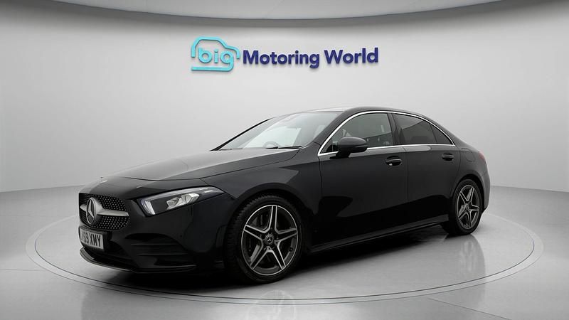 Used Mercedes A250 AMG line 224 HP (164 kW) 2019 Black Sedan