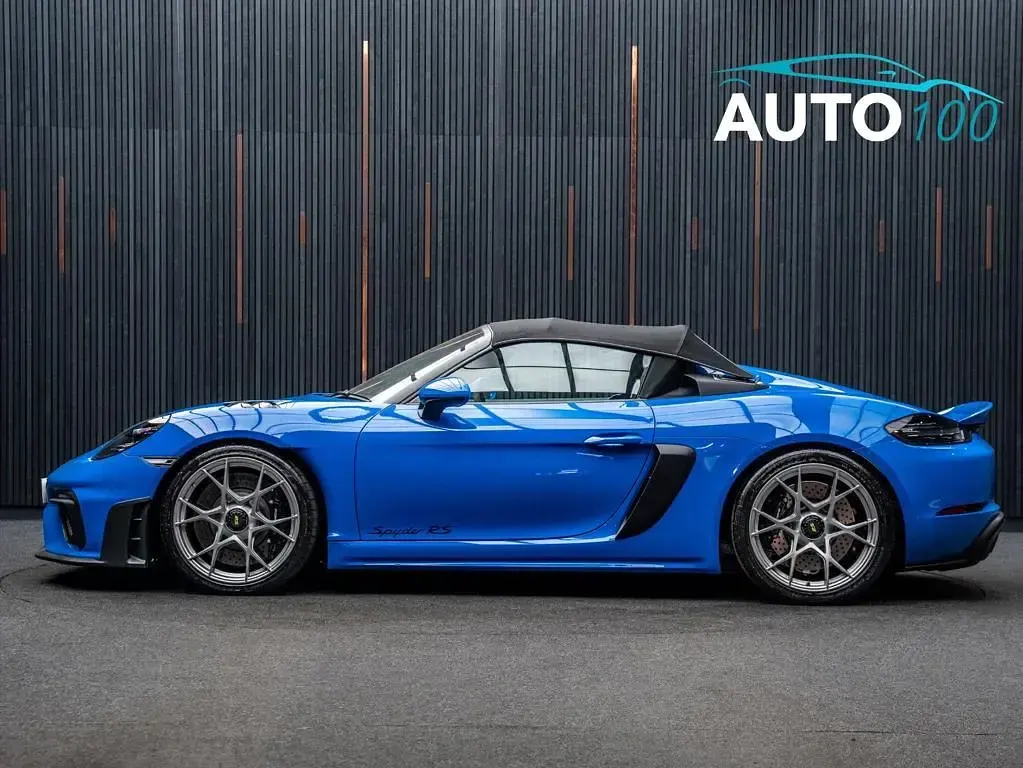 Used Porsche 718 Spyder 2025 Blue Cabriolet
