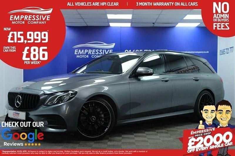 Grey Used 2018 Mercedes E220 AMG line Estate | £15,999 (Good price) - Image 1/1