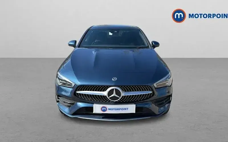 Used Mercedes CLA250 AMG line 224 HP (164 kW) 2022 Blue Coupe