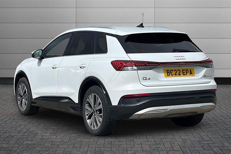 Used Audi Q4 e-tron Sport 125 kW (170 HP) 2022 Glacier white SUV