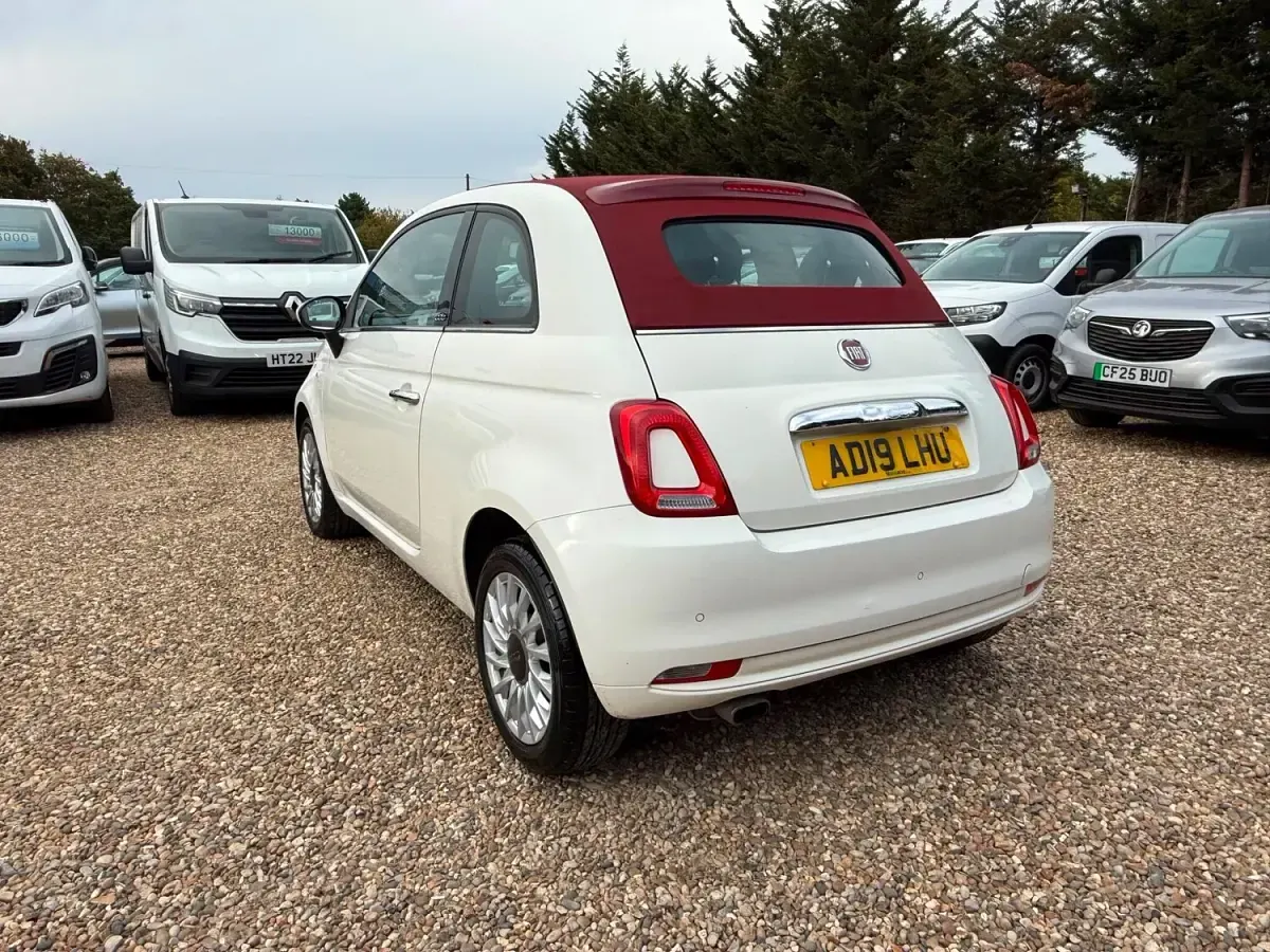 Used Fiat 500C Lounge 2019 White Cabriolet