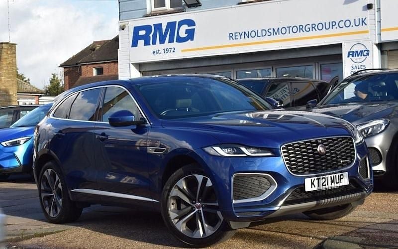 Blue Used 2021 Jaguar F-Pace R-Dynamic SUV | £22,950 (Fair price) - Image 1/3