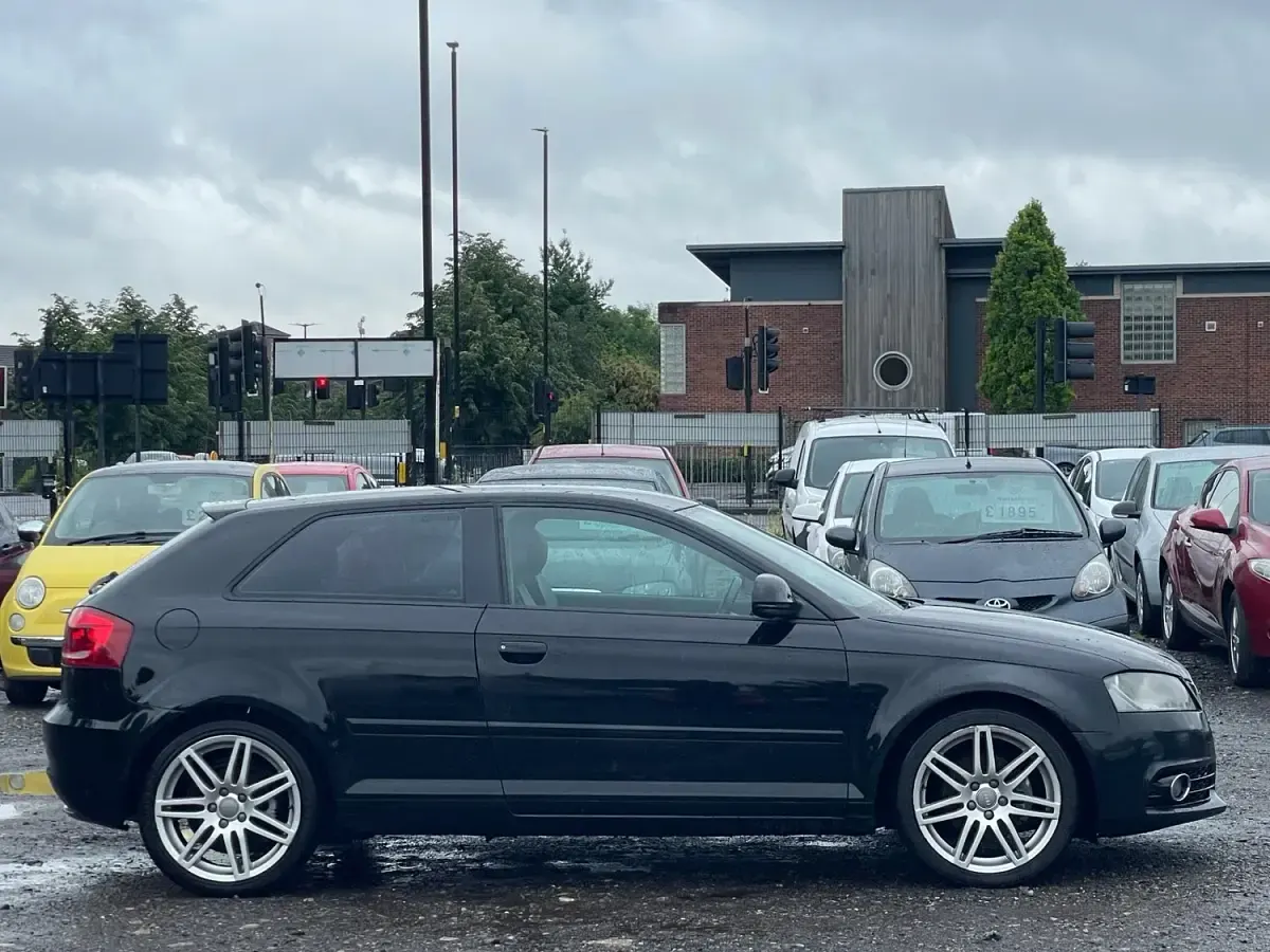Used Audi A3 S-Line 102 HP (75 kW) 2009 Black Hatchback