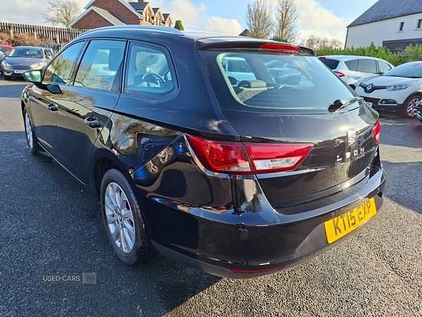 Used Seat Leon SE 110 HP (80 kW) 2015 Black Estate
