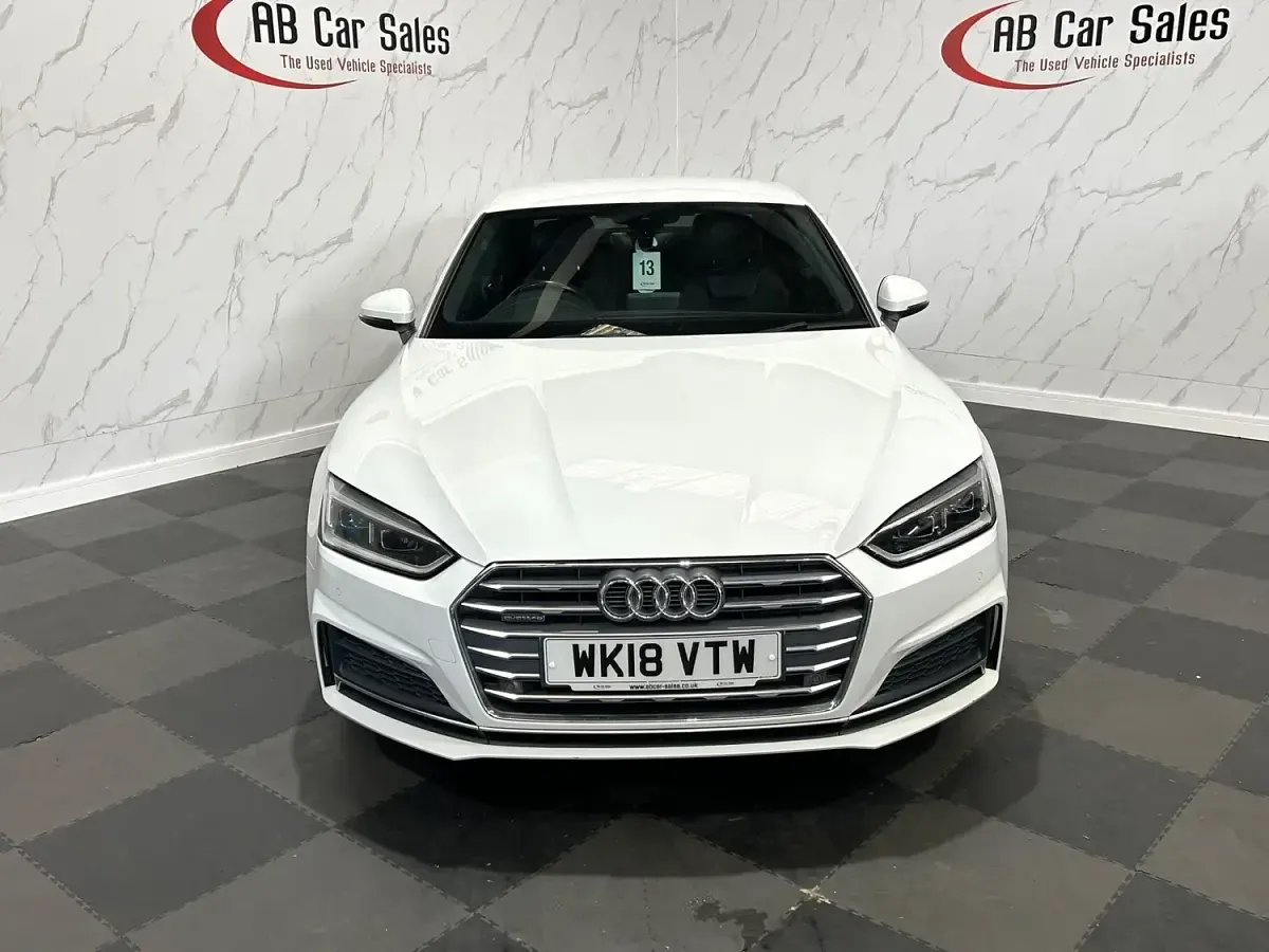 Used Audi A5 S-Line 190 HP (139 kW) 2018 White Coupe