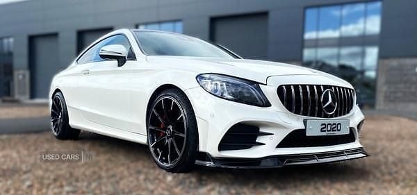 Used Mercedes C300 AMG Line Premium Plus 2020 White Coupe