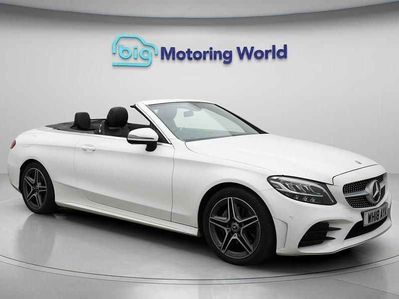 White Used 2018 Mercedes C200 AMG line Cabriolet | £16,005 (Super price) - Image 1/4