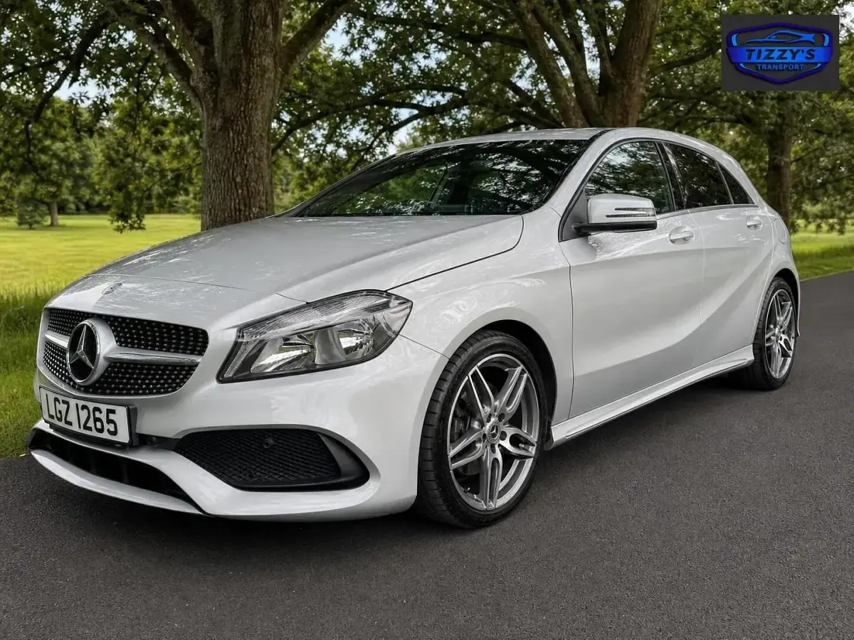 Used Mercedes A180 AMG line 109 HP (80 kW) 2018 Silver Hatchback