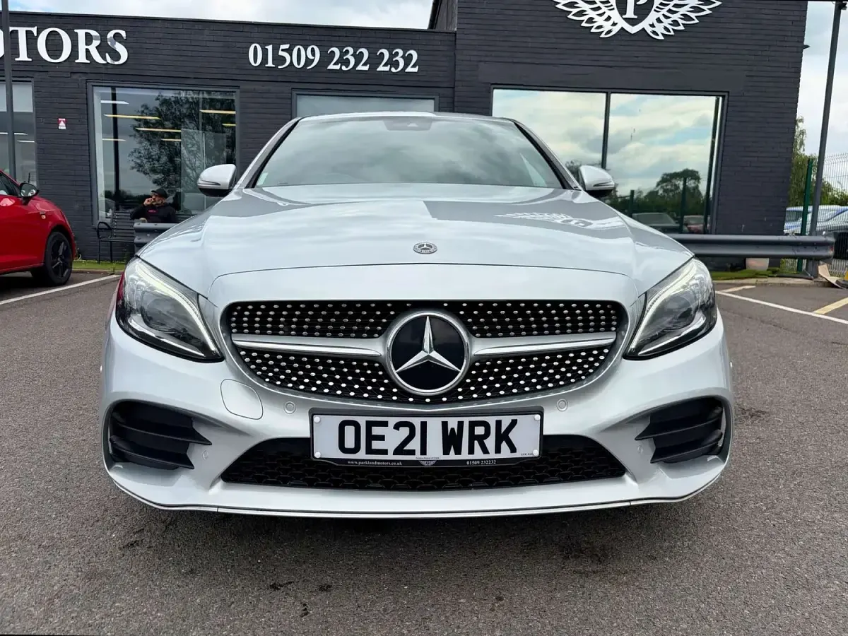 Used Mercedes C300e AMG line 2021 Silver Sedan