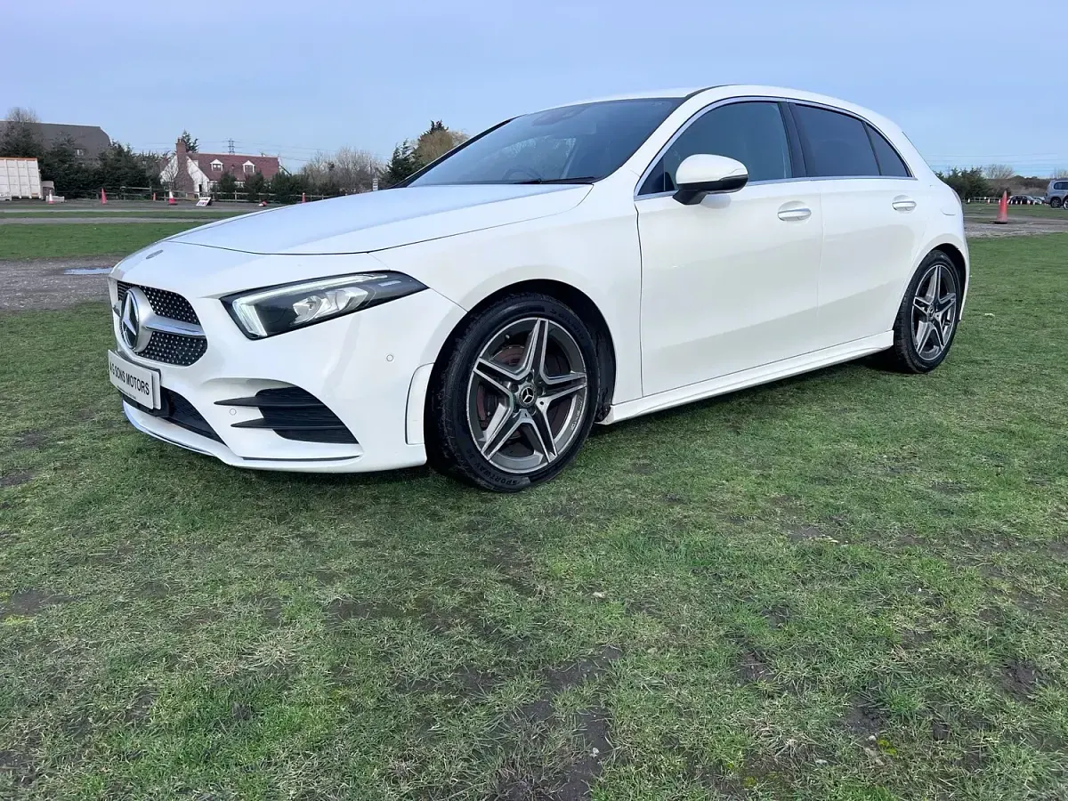 Used Mercedes A200 AMG line 150 HP (110 kW) 2019 White Hatchback