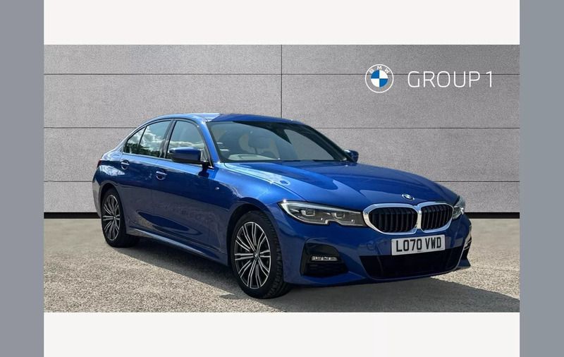 Portimao blue Used 2021 BMW 330e M Sport Sedan | £20,995 (Fair price) - Image 1/4