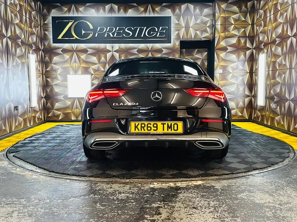 Used Mercedes CLA220 AMG line 2019 Black Sedan