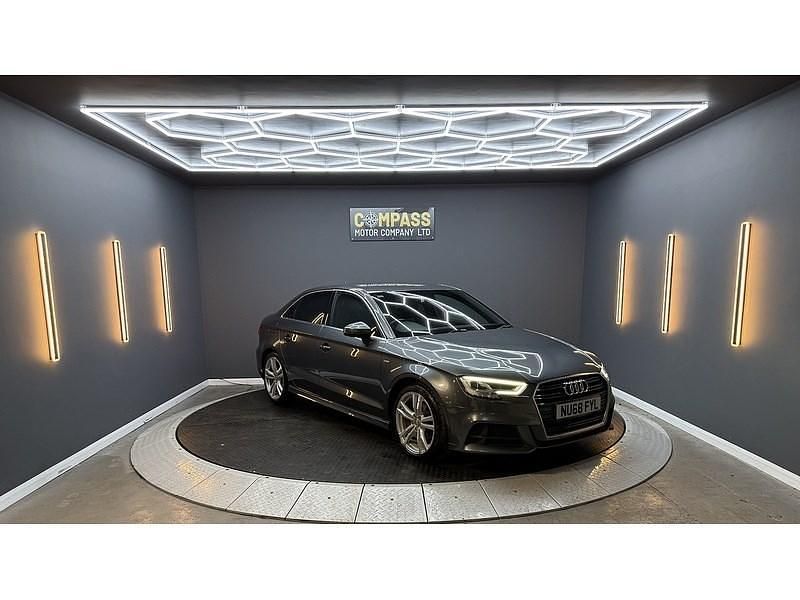Used Audi A3 S-Line 150 HP (110 kW) 2018 Grey Sedan