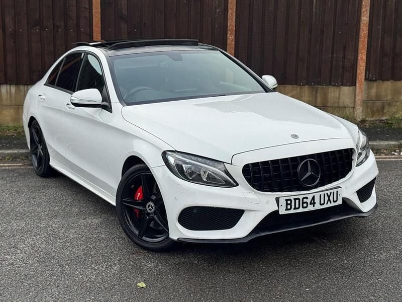 White Used 2014 Mercedes C250 AMG Line Premium Sedan | £10,995 (Expensive) - Image 1/4
