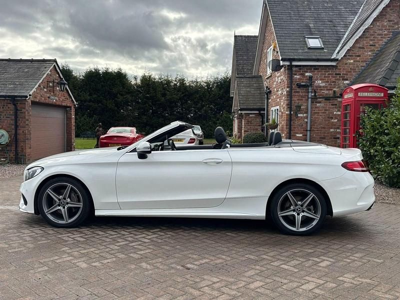 Used Mercedes C200 AMG line 2017 White Cabriolet