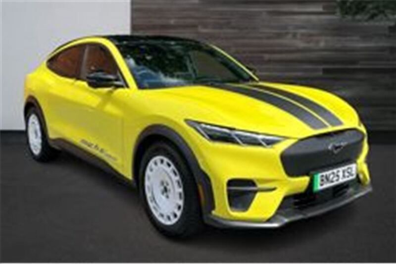 Yellow Used 2025 Ford Mustang Mach-E GT SUV | £57,999 - Image 1/4