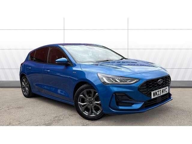 Blue Used 2023 Ford Focus ST-Line Hatchback | £14,621 (Fair price) - Image 1/4