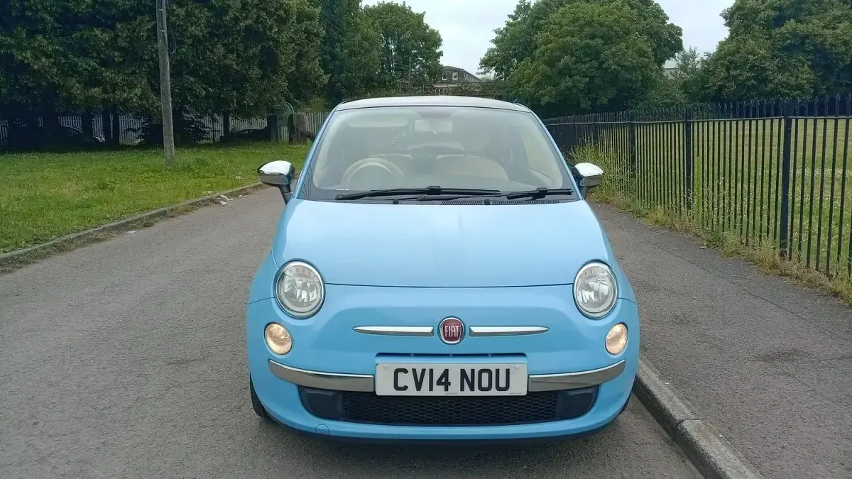 Used Fiat 500 Lounge 69 HP (50 kW) 2014 Blue Hatchback