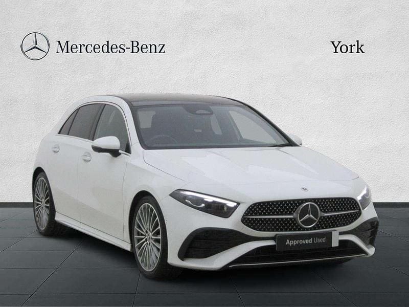 White Used 2024 Mercedes A180 AMG Line Premium Plus Hatchback | £25,795 (A bit pricey) - Image 1/4