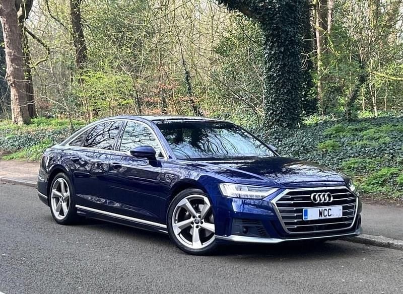 Used Audi A8 S-Line 2019 Blue Sedan